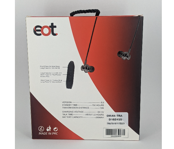 Eot E-30 Wireless Headphone - Black - Zoom Image 2