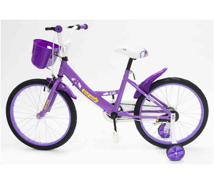 LC04-12 Inch Fast Rolling bicycle with Basket - Purple - Zoom Image