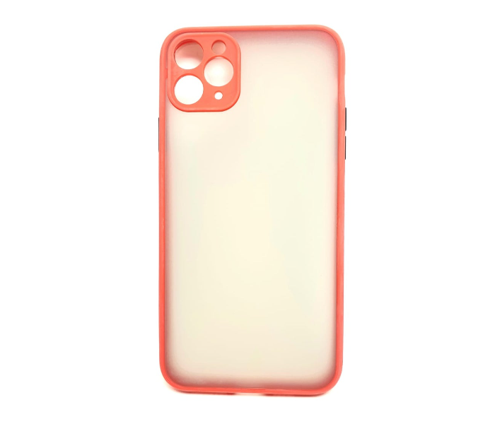 Lab LBTBC004R Transparent Border Color Fashion Case without Print iPhone 11 Pro Max Mobile Case - Red - Zoom Image 2