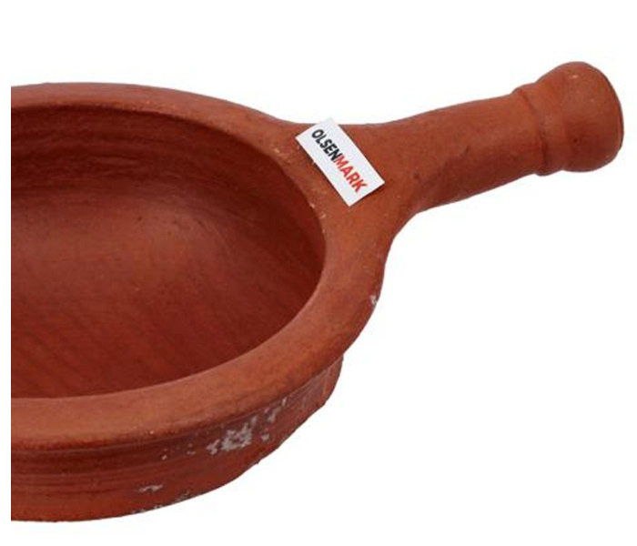 Olsenmark OMCP6013 19cm Tradtional Clay Cookware Fry Pan - Brown - Zoom Image 3