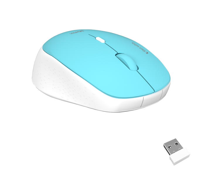 Meetion MT-R570 2.4Ghz Wireless Mouse 4 Buttons 5 Colors Silent Portable And Great For Laptops - Cyan - Zoom Image 3