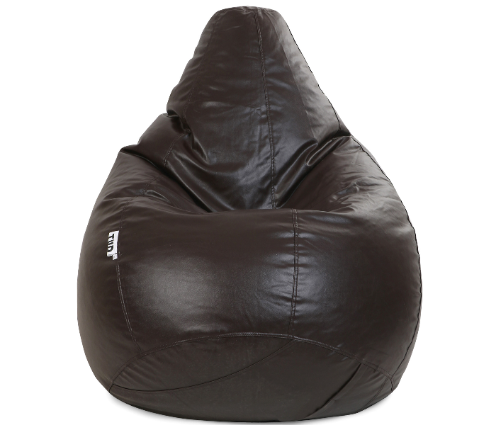 TUD Classic XXXL Leatherette Bean Bag - Brown - Zoom Image 1