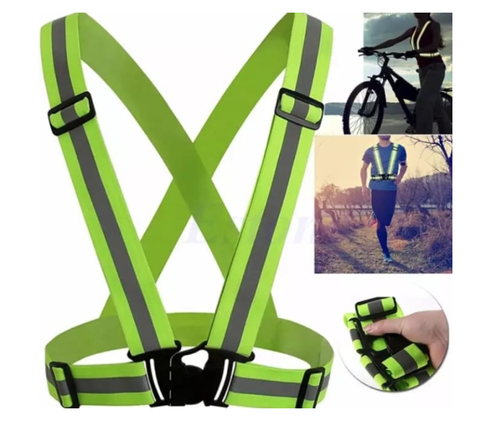 Reflective Safety Vest - Green - Zoom Image 1