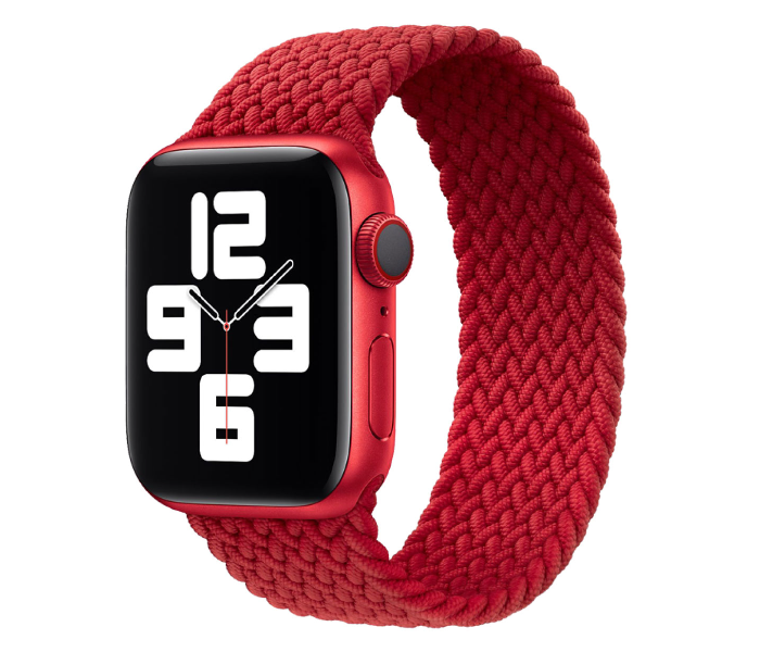 Hyphen HWSABWRDL0394 44 Mm Large Apple Braided Watch Strap  Red - Delete - Zoom Image 1