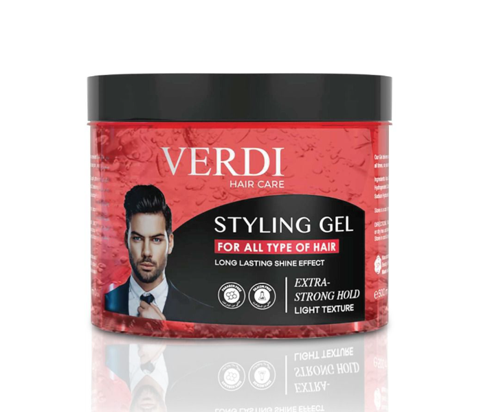 Verdi Hair Care Extra Strong Hold Shine Effect Styling Gel for Men - Zoom Image