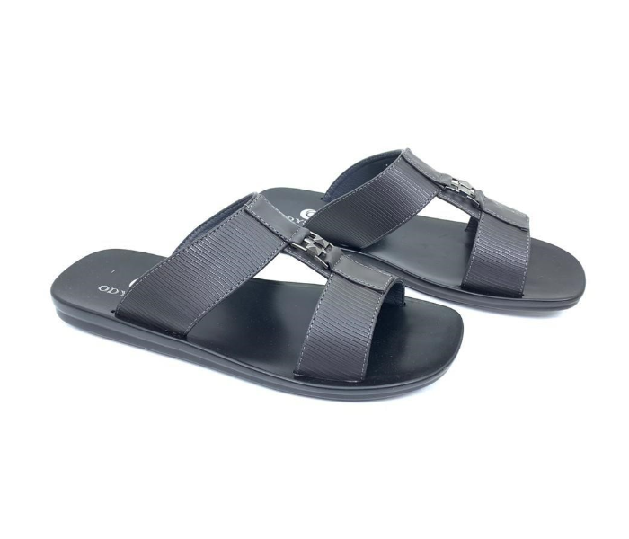 RFashion 1274-13 EU 46 Stylish Flat Sandal for Men - Grey - Zoom Image