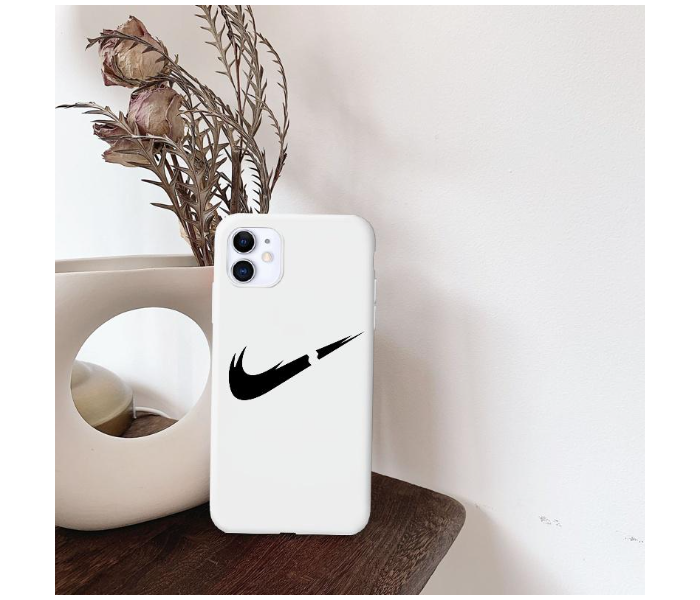 Lab LBNCR005WH Stylish Nike Cut Rubber iPhone 11 Mobile Case - White - Zoom Image 2