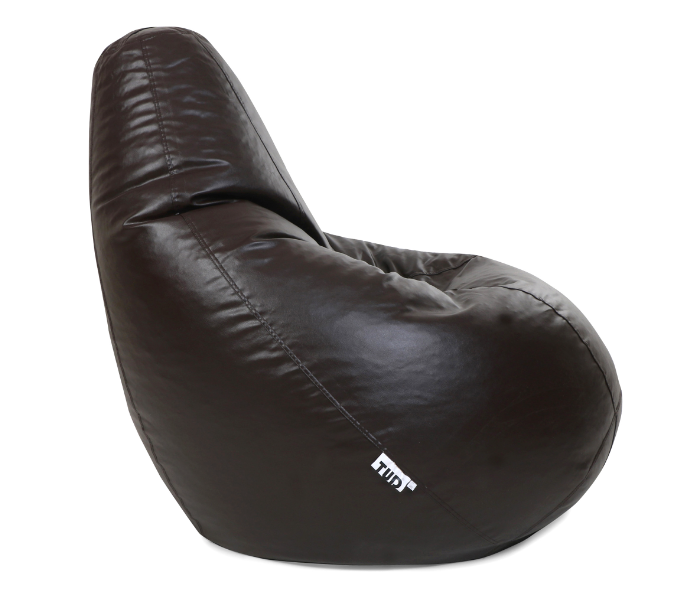 TUD Classic XXXL Leatherette Bean Bag - Brown - Zoom Image 3