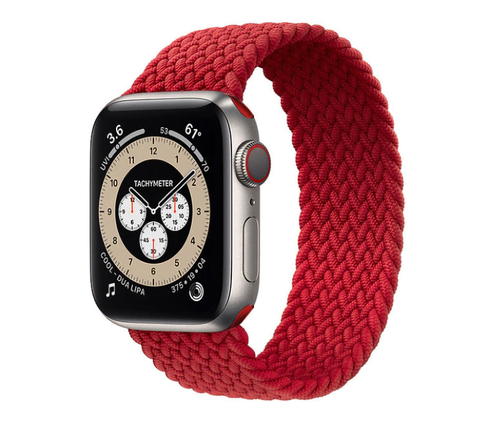 Hyphen HWSABWRDL0394 43 Mm Large Apple Braided Watch Strap  Red - Delete  - Zoom Image 4