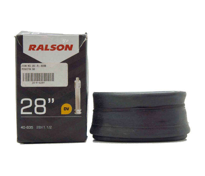 Ralson 28-R-6209 Dunlop Valve BUTYL Bicycle Tube - Black - Zoom Image