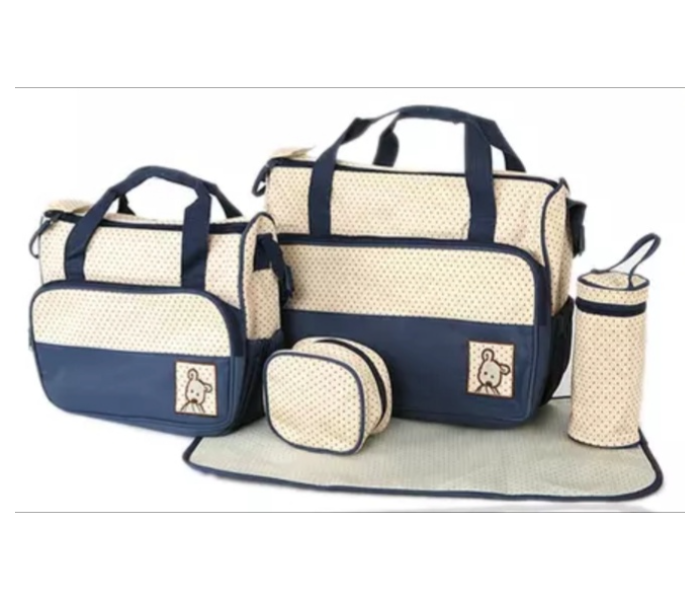 Vavas KFMY-26 Stylish Polyester Baby diaper Bag Combo Set - Blue - Zoom Image