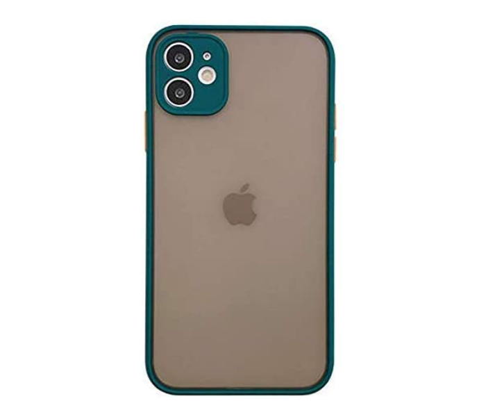 Lab LBTBC004GR Transparent Border Color Fashion Case without Print iPhone 12 Pro Mobile Case - Green - Zoom Image 1