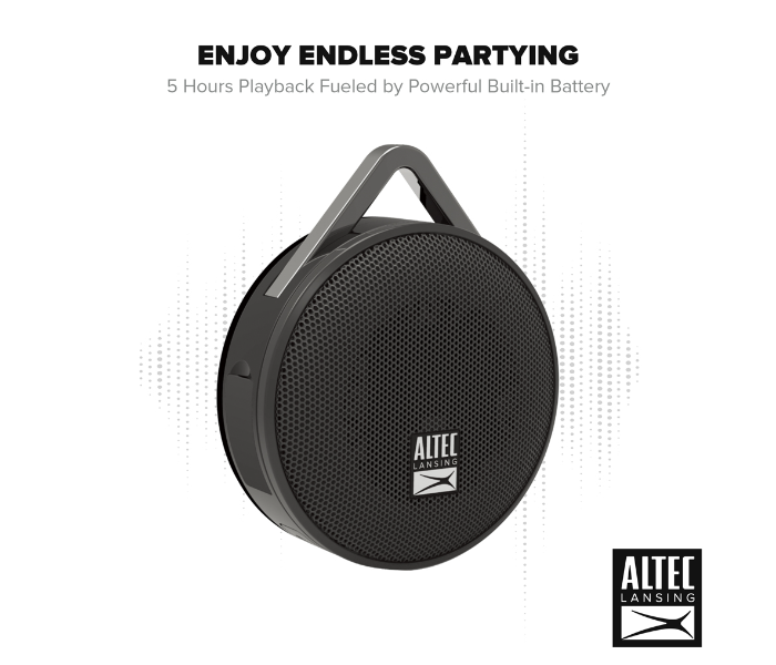 Altec Lansing IMW356-BLK Orbit Bluetooth Speaker - Black - Zoom Image 3