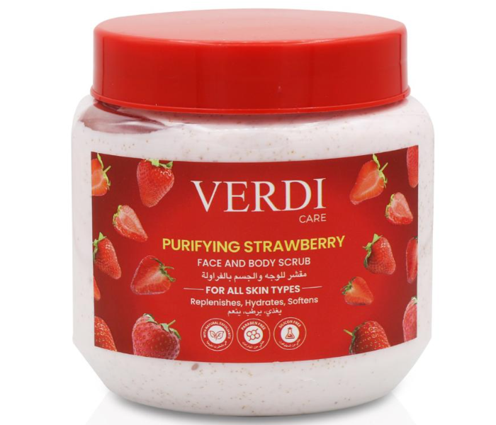 Verdi 500ml Care Purifying Strawberry Face And Body Scrub - Zoom Image