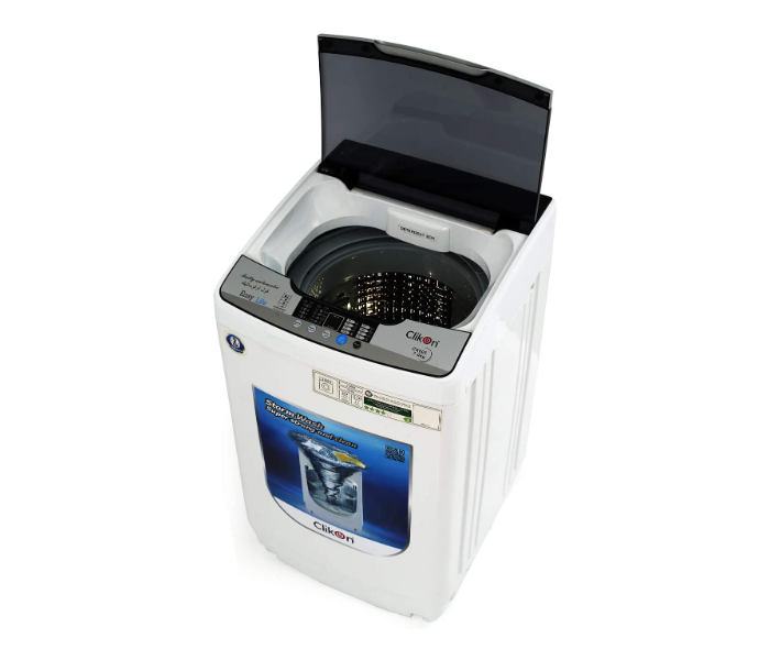 Clikon CK641 7Kg Top Load Full Automatic Washing Machine - White and Black - Zoom Image 2