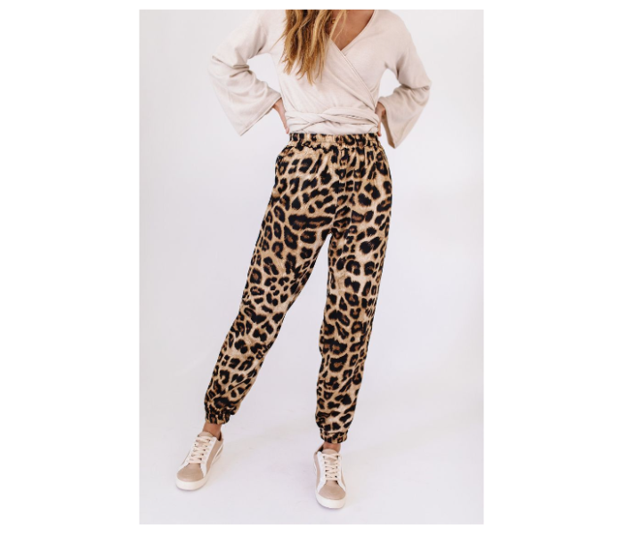 4730 Single Piece Free Size Leopard Print Comfortable Pyjama For Women - Zoom Image 2