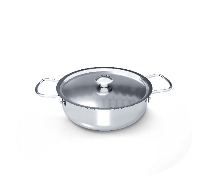 Delici DKP 22W Stainless Steel Kadai Pan - Silver - Zoom Image