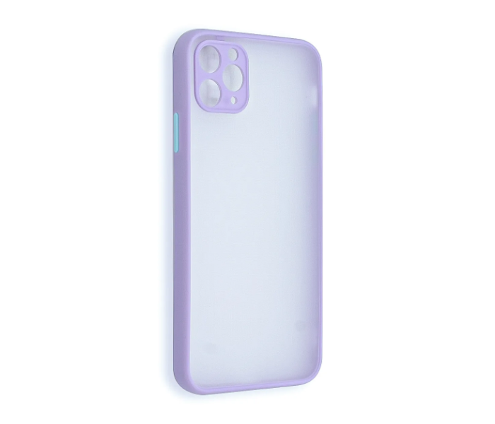 Lab LBTBC004PU Transparent Border Color Fashion Case without Print iPhone 11 Mobile Case - Purple - Zoom Image 2