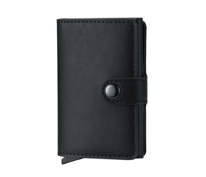 Luxury Leather Smart Business Wallet - Black - Zoom Image 2