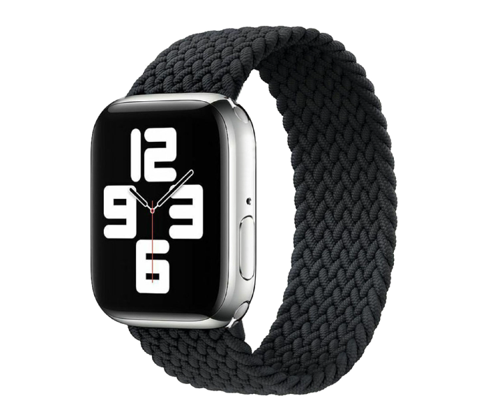 Hyphen HWSABWBKL0226 43 Mm Large Apple Braided Watch Strap  Black - Delete  - Zoom Image 1