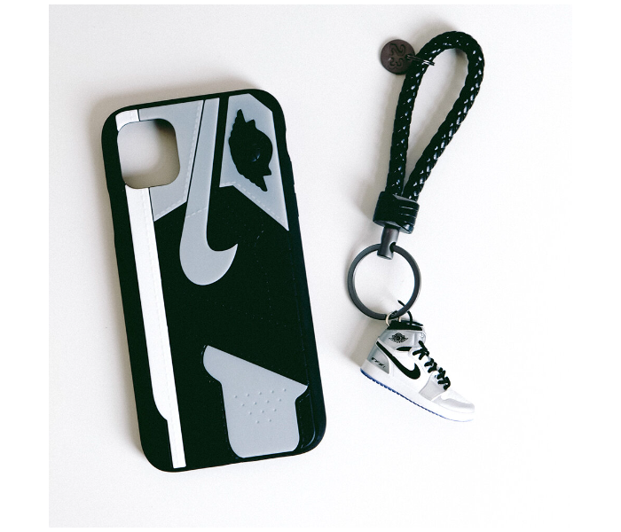 Lab LBNAJ013GY Stylish Nike Air Jordan iPhone 12 Mobile Case - Grey - Zoom Image 2