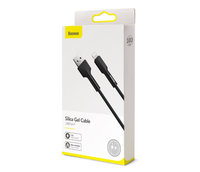 Baseus CALGJ01 1 Metre USB Lightning Data Cable - Black - Zoom Image 2