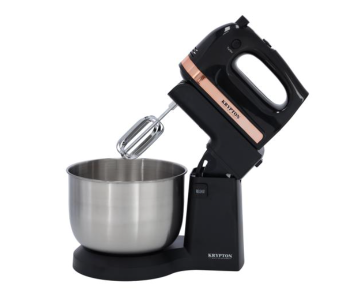 Krypton KNSM6343 220W 5 Speed Control Stand Mixer with Two Beaters and Two Hooks - Silver and Black - Zoom Image 6