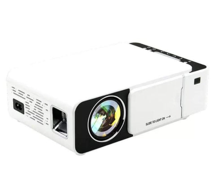 T5 Portable 135Watts LED 2600 Lumens 1080P Video HD Projector - White - Zoom Image 4