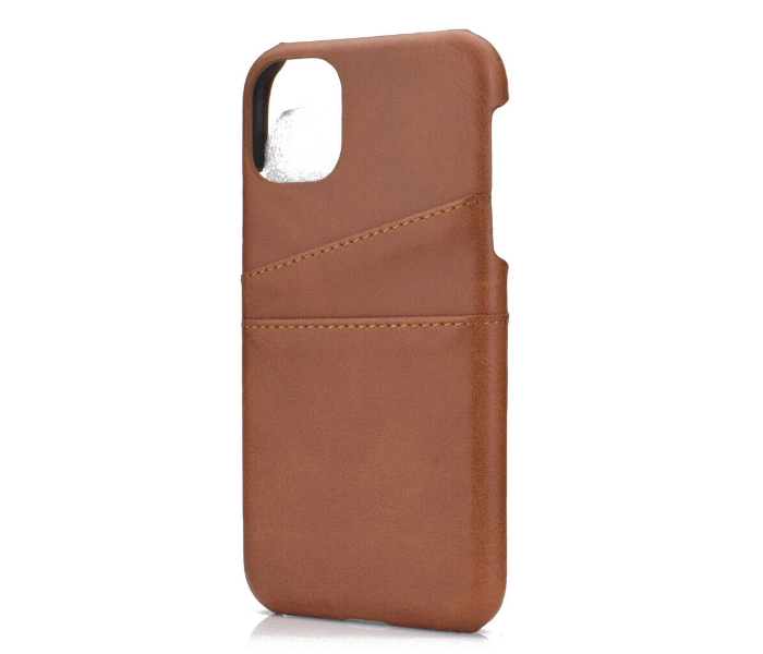 Lab LBL2P022BW Stylish Leather 2 Pocket iPhone 11 Pro Mobile Case - Brown - Zoom Image 2