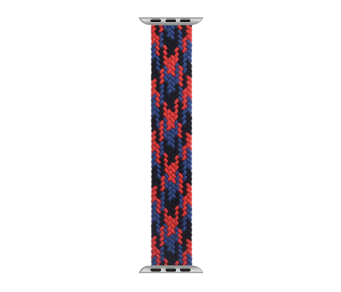 Hyphen HWSABMBRM1384 43 Mm Medium Apple Braided Watch Strap  Black and Red - Delete  - Zoom Image 2