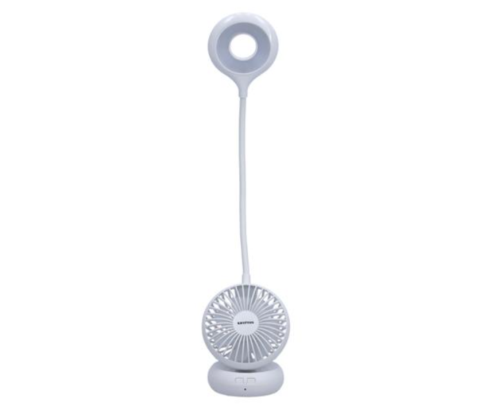 Krypton KNDL5406 Desk Light with Fan with Anti Slip Base - White - Zoom Image 2