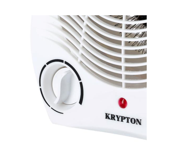 Krypton KNFH6360 Fan Heater With 2 Heating Powers and Power Light Indicator - White - Zoom Image 5