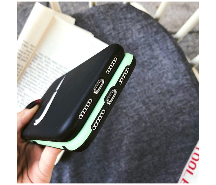 Lab LBNCR005GR Stylish Nike Cut Rubber iPhone XS Max Mobile Case - Green - Zoom Image 3