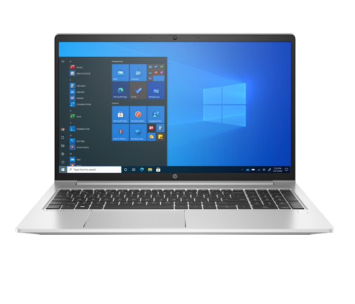 HP 2M2V0ES ProBook 450 G8 15.6 Inch FHD UWVA Intel Core i5-1135G7 Processor 8GB DDR4 RAM 256GB SSD Windows 10 Pro - Silver - Zoom Image 1