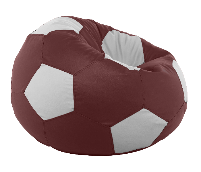 TUD Football XXXL Leatherette Bean Bag - Maroon and White - Zoom Image 2