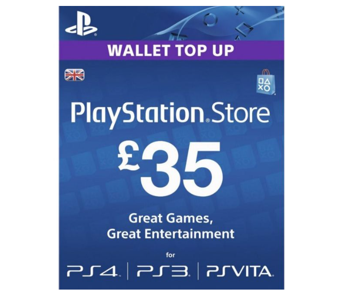 PlayStation UK £35 Network Card - Zoom Image