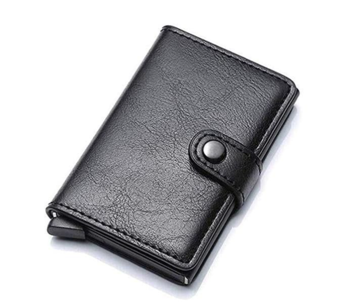 Luxury Leather Smart Business Wallet - Black - Zoom Image 1