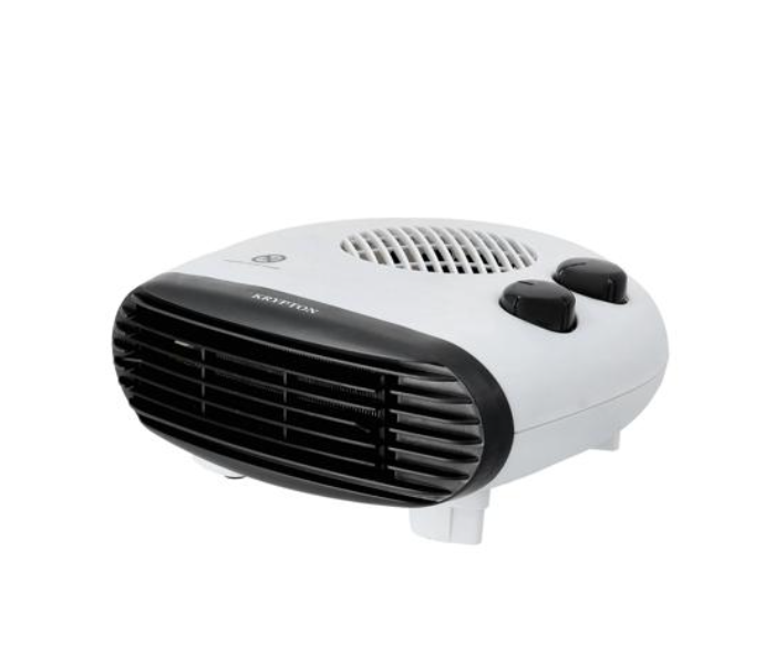 Krypton KNFH6252 Fan Heater With 2 Heating Powers and Adjustable Thermostat - White and Black - Zoom Image 1