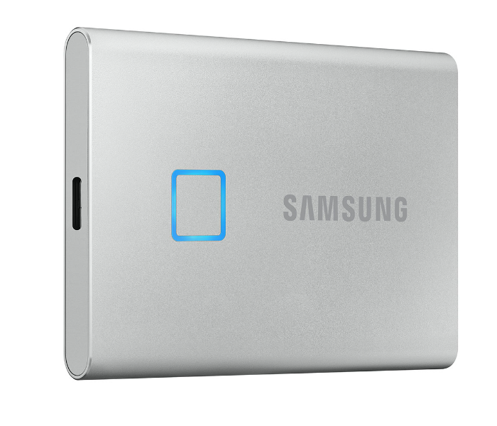 Samsung MU-PC500S/WW Portable T7 Touch USB 3.2 500GB SSD Hard Disk - Silver - Zoom Image 1