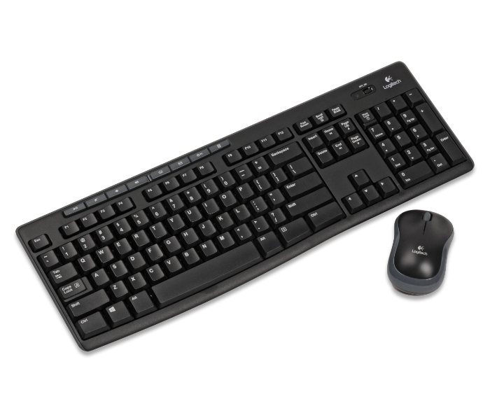 Logitech MK270 Wireless Keyboard and Mouse Combo for windows - Black - Zoom Image 1