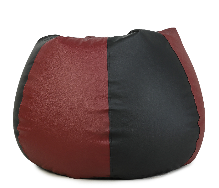 TUD Classic 4XL Leatherette Bean Bag - Maroon and Black - Zoom Image 2