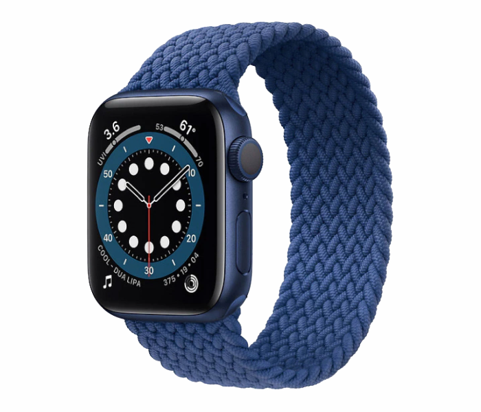 Hyphen HWSABWBLL0462 44 Mm Large Apple Braided Watch Strap  Blue - Delete - Zoom Image 5