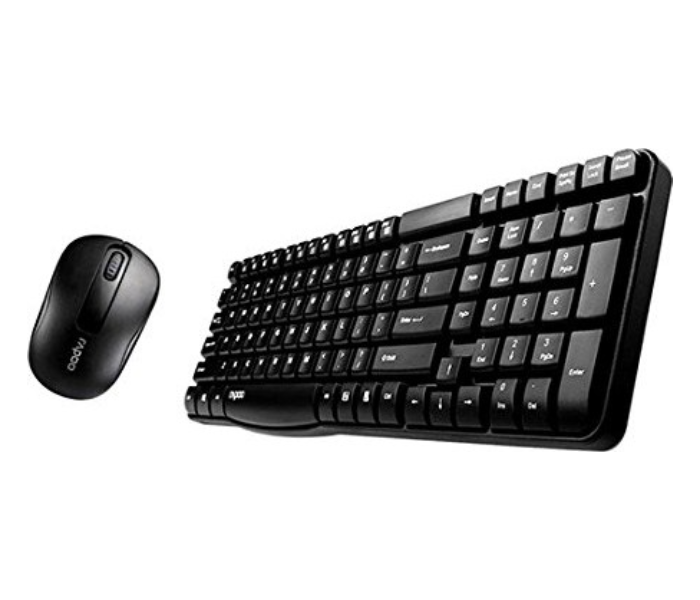 Rapoo 18458 Wireless Keyboard and Mouse Combo- Black - Zoom Image 2