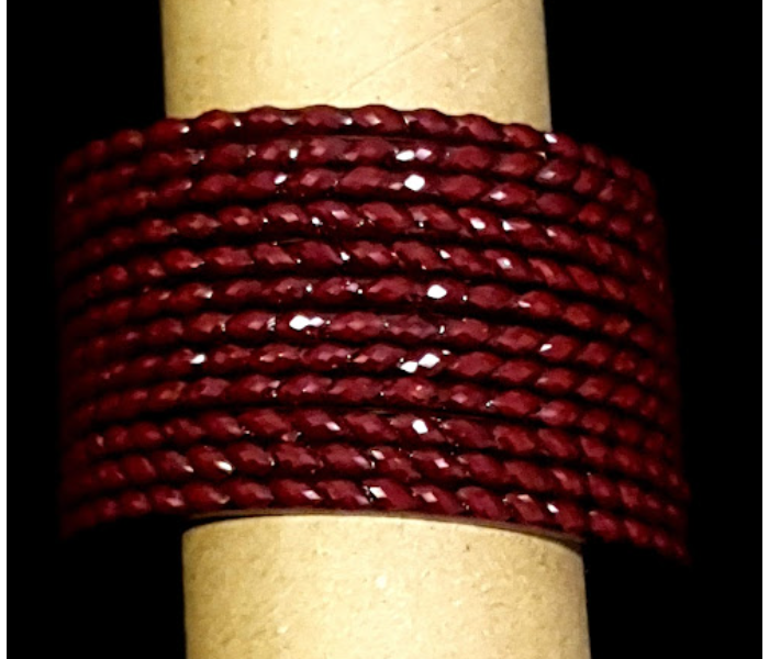 Strabella TB2-1 Beautiful 2.5 Glass Bangles  for Women - Red - Zoom Image