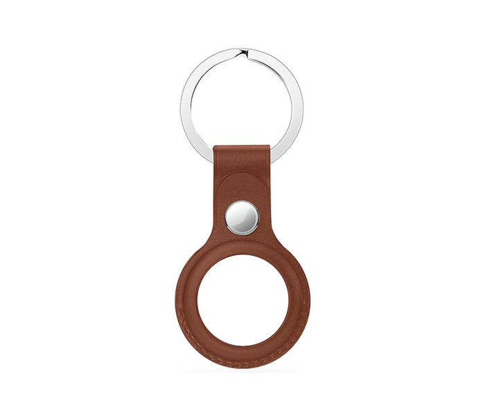 Hyphen HAT-KRLBRN7592 Leather Air Tag Key Ring - Brown - Zoom Image 2