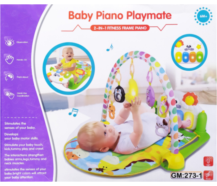 Beautiful Baby Piano Playmat 273-1 - Green and Yellow - Zoom Image