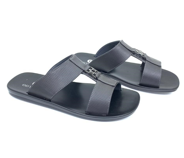 RFashion 1274-13 EU 42 Stylish Flat Sandal for Men - Grey - Zoom Image