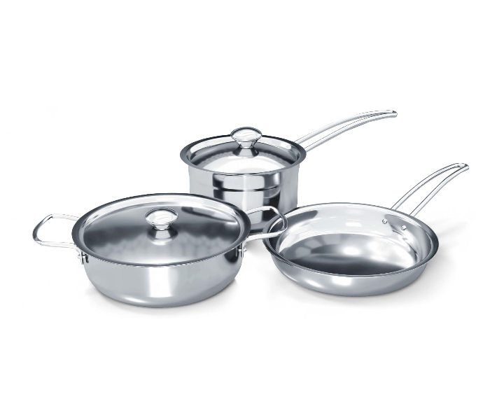 Delici DSK 5W 5 Pieces Stainless Steel Cookware Set - Silver - Zoom Image