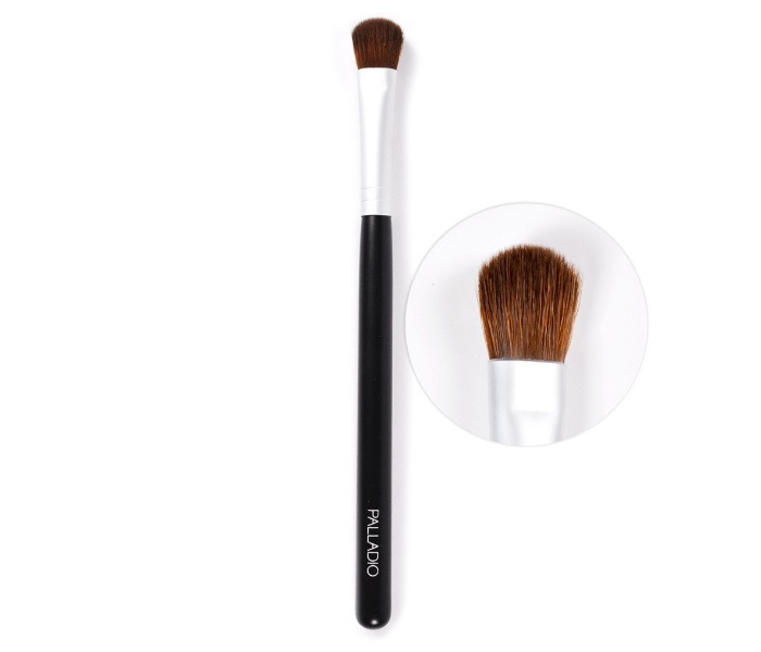 Palladio Blush Make Up Brush for Women - Black and Silver - Zoom Image