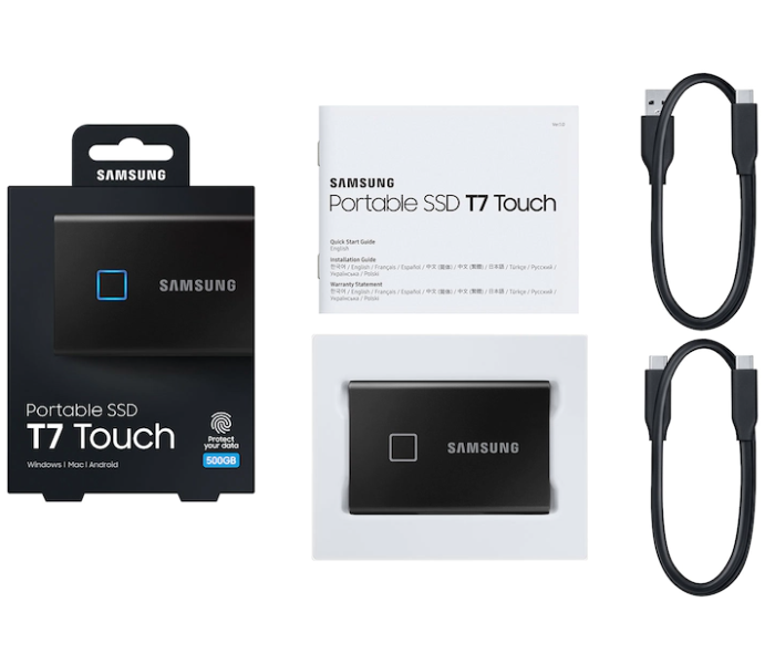 Samsung MU-PC500K/WW T7 Touch USB 3.2 500GB SSD Hard Disk - Black - Zoom Image 5